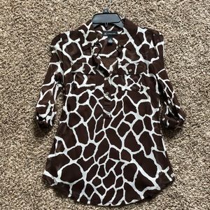 Animal print top